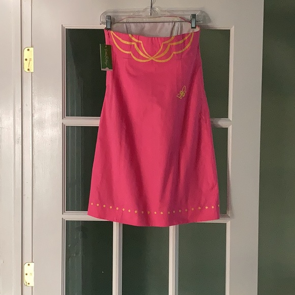 NWT Lilly Pulitzer Bowen Dress Hotty Pink Size 0 - Picture 5 of 14